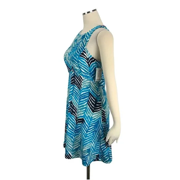 Trina Turk Robles 4 Dress NWT $148 Small Blue Zebra Animal Print Knee Casual Spr - Picture 7 of 7